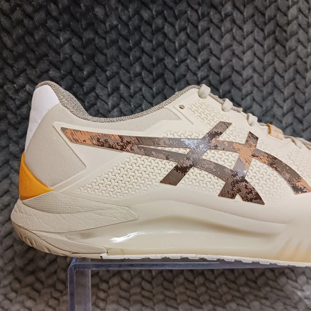 Asics Gel Resolution 8 LE Earth Day Men's Tennis Shoes Cream Putty Size 11